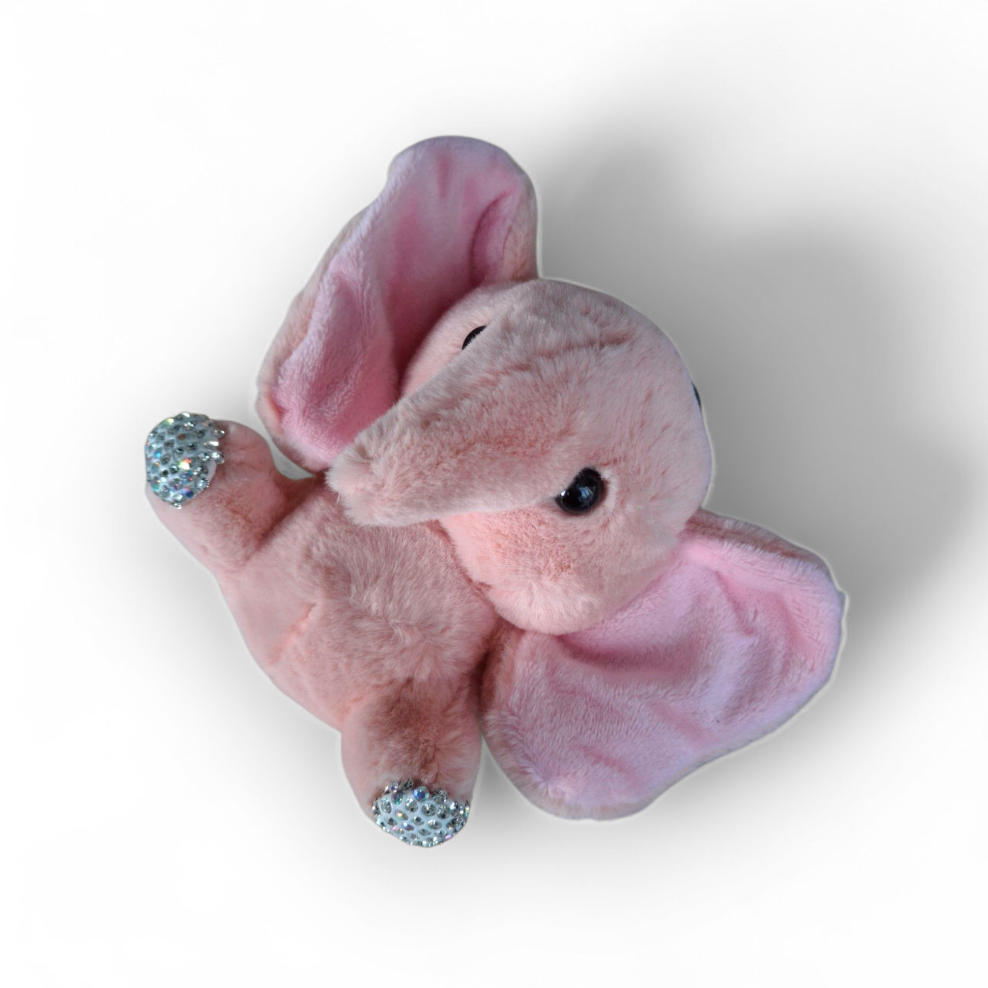 Плюшено розово слонче с камъчета – ключодържател – Слонче на любовта I Дамски ключодържатели Плюшено розово слонче с камъчета – ключодържател – Слонче на любовта , Онлайн магазин за ключодържатели