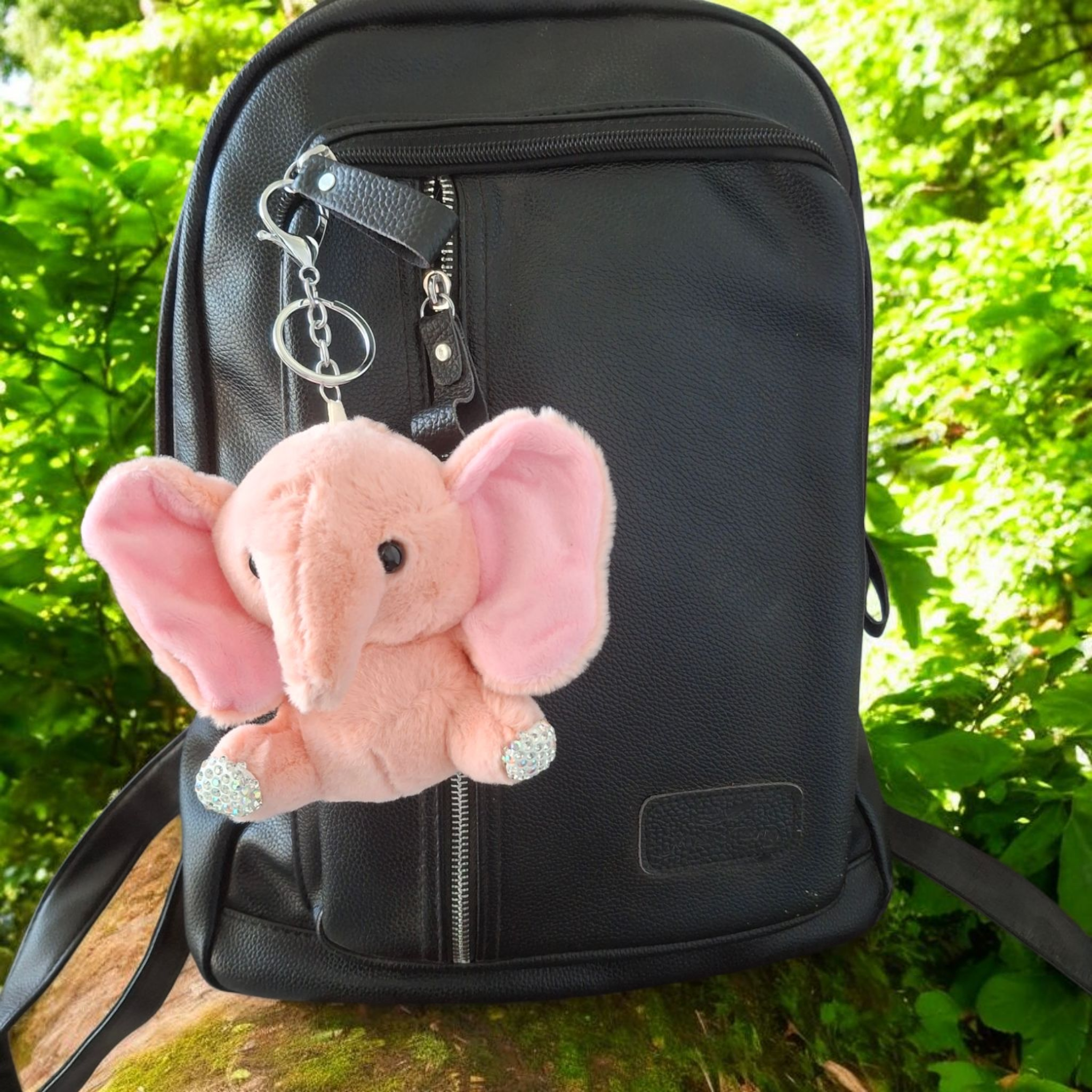 Плюшено розово слонче с камъчета – ключодържател – Слонче на любовта I Дамски ключодържатели Плюшено розово слонче с камъчета – ключодържател – Слонче на любовта , Онлайн магазин за ключодържатели